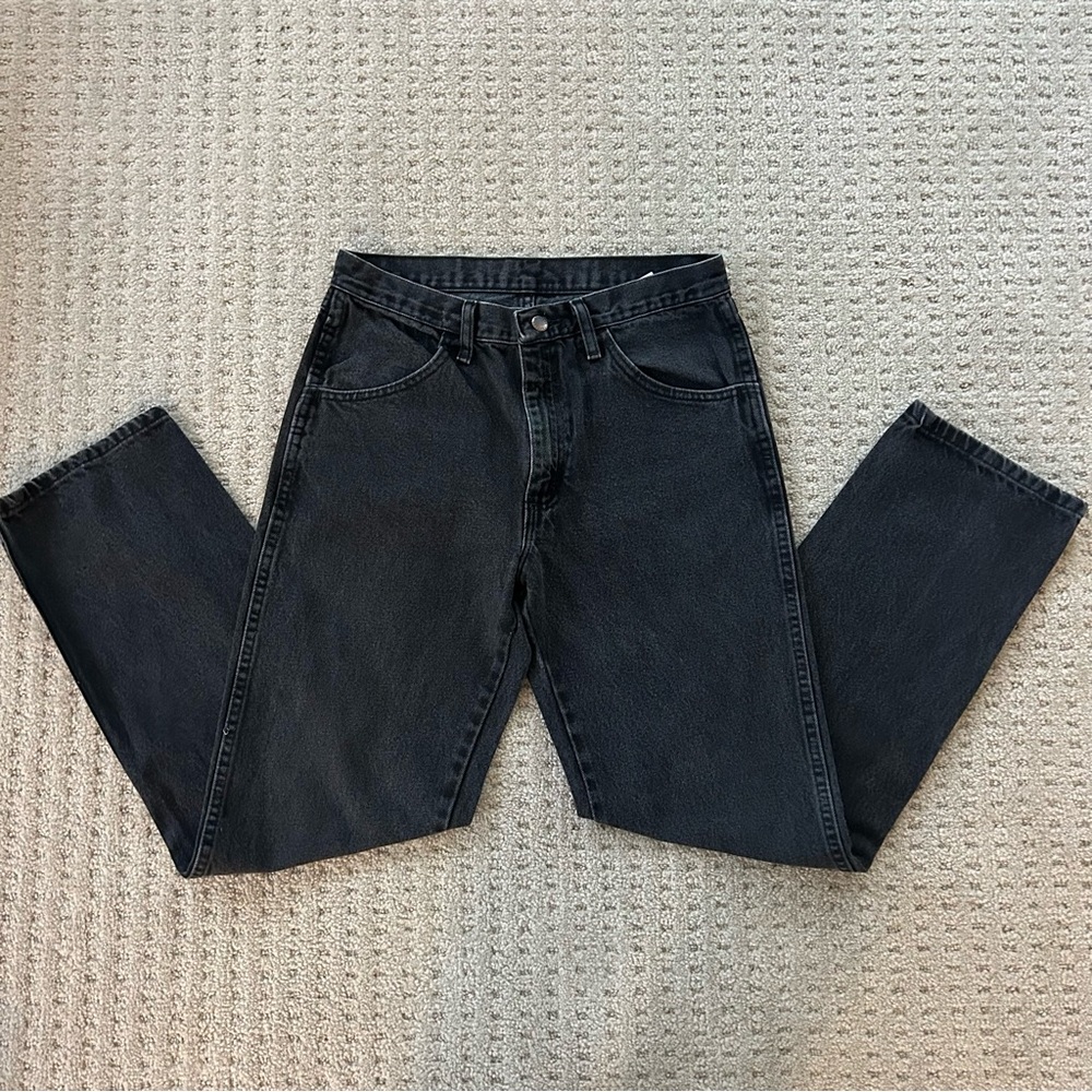 Rustler Black Straight Jeans Classic Style